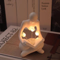Reading Sculpture Tulip Lamp | Battery Powered LED Figurine