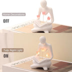 Reading Sculpture Tulip Lamp | Battery Powered LED Figurine